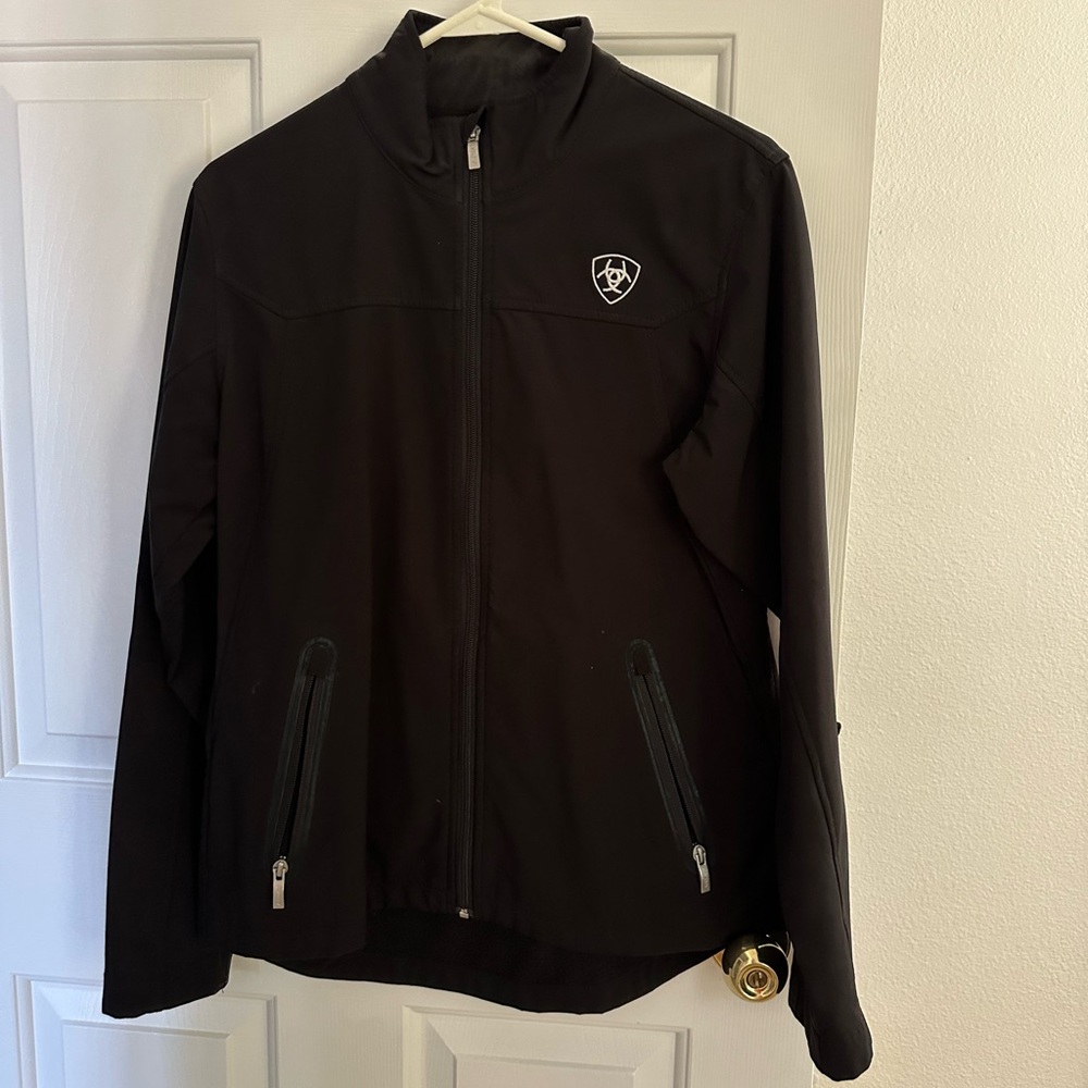 Ariat Black Zip-Front Performance Softshell Jacket - image 1
